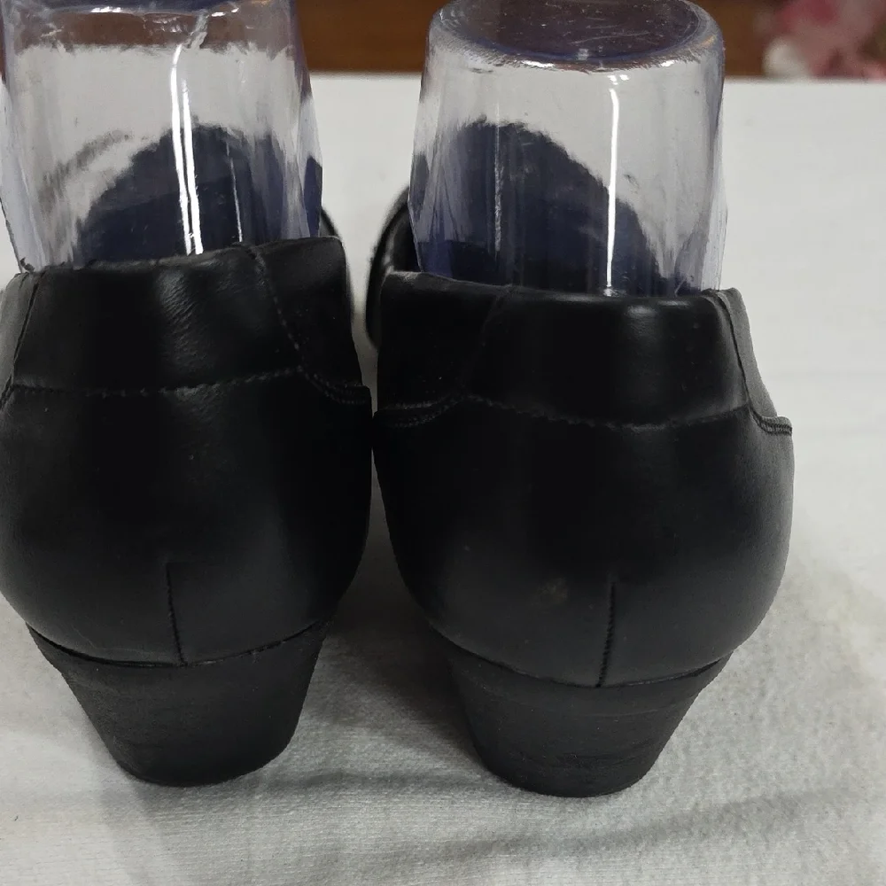 Kim Rogers Memory Foam Women's Wedge Slip-On‎ Shoes Black  Sz 10 GUC *READ*.